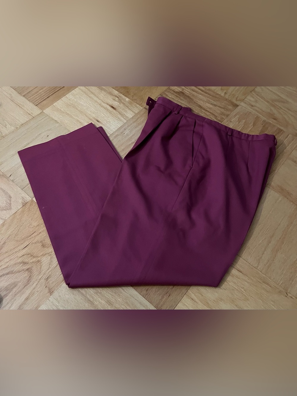 Vintage Pendleton Burgundy Wool Pants Size 16